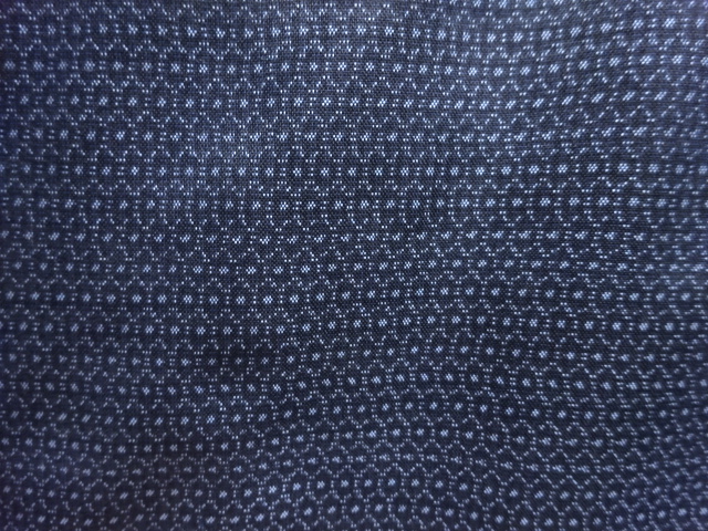 JAPANESE KIMONO / ANTIQUE MENS KIMONO / SILK / DORO OSHIMA TSUMUGI / WOVEN KIKKO KASURI PATTERN